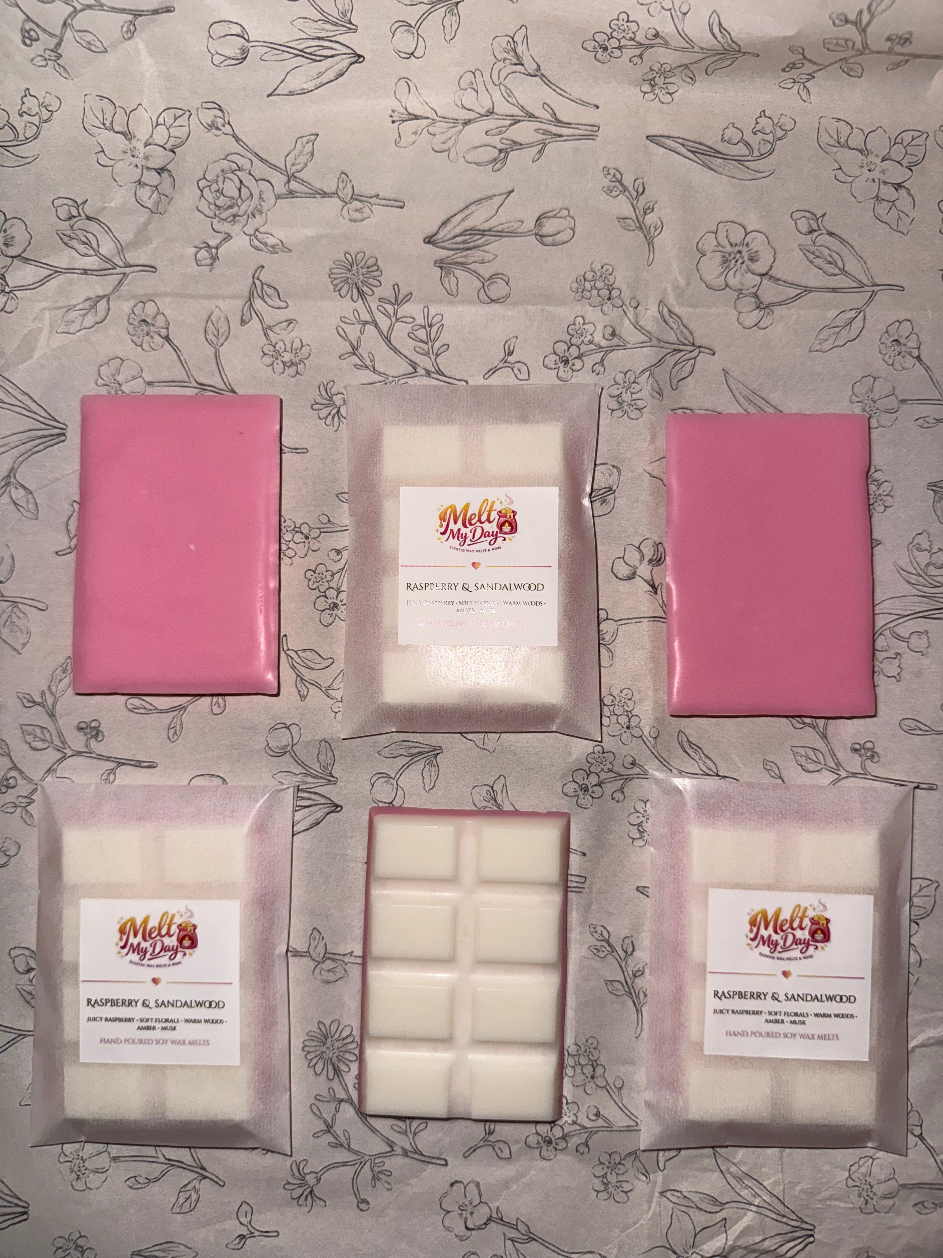 Raspberry and sandalwood snap bar