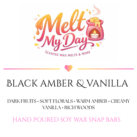 Black Amber & Vanilla snap bar